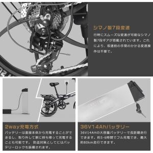 FLYFISH 電動アシスト自転車 20インチ...の詳細画像5
