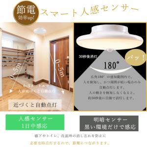 LED センサーライト 人感センサー シーリン...の詳細画像2