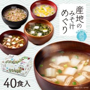 （終売）減塩 味噌汁 インスタント 即席 みそ汁 お味噌汁 選べる セット ポイント消化 食品 ひかり味噌 産地のみそ汁めぐり 減塩40食