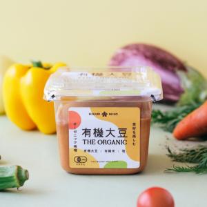 <在庫限り終売> 有機JAS認証 オーガニック THE ORGANIC 有機大豆 豆麹 味噌 400g お試し 1個 豆みそ こし ひかり味噌 食品 ポイント利用 爆買