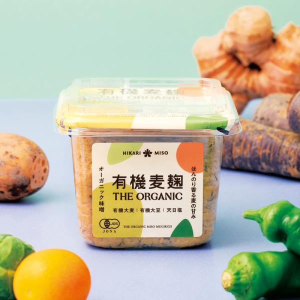 有機JAS認証 オーガニック THE ORGANIC 有機麦麹 400g お試し1個 無添加 味噌 ...