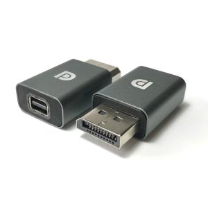 Access Mini DisplayPortからDisplayPort 変換 アルミ アダプター (Mini DPからDP) メスからオス アルミ｜hikarios