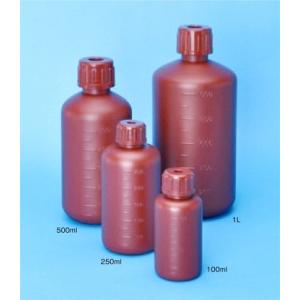 PE規格瓶 細口(茶)250ml ポリ瓶 遮光の商品画像