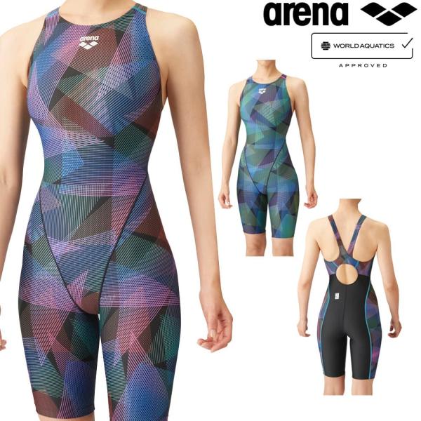 アリーナ ARENA 競泳水着 レディース WORLD AQUATICS承認 レーシングハーフスパッ...