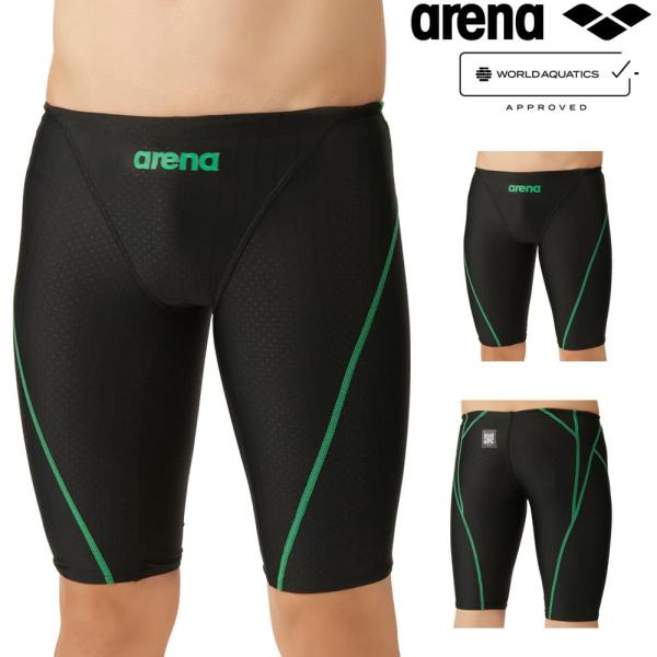 競泳水着 メンズ アリーナ arena WA承認モデル スパッツ ハーフレッグ AQUA RACIN...