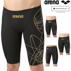 アリーナ ARENA 競泳水着 メンズ WA承認モデル レーシングスパッツ ハーフレッグ AQUA ADVANCED AQUA XTREME 2025年秋冬モデル Birth of Water AS5FRC22M