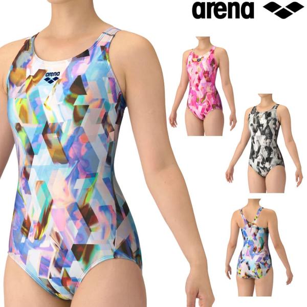 アリーナ ARENA フィットネス水着 レディース フィットネスワンピース Yバック 差し込みパッド...