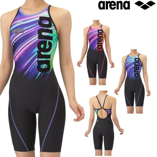 アリーナ ARENA 競泳水着 練習用水着 レディース トレーニングワンピーススパッツ オープンバッ...