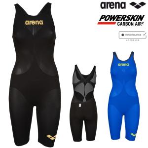 アリーナ 競泳水着 レディース ARENA POWERSKIN CARBON AIR2 パワースキン カーボンエアスクエア ハーフスパッツオープンバック WA承認 高速水着 AS5SRC00L