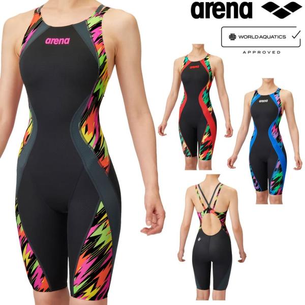 アリーナ ARENA 競泳水着 レディース WA承認 レーシングスパッツ オープンバック ハーフレッ...