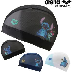 アリーナ ARENA 水泳 メッシュキャップ 昇華プリント ディズニー “スティッチ” スイムキャップ 水泳帽 水泳小物 2026年秋冬モデル AS6FSC83U