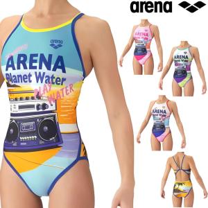 アリーナ ARENA 競泳水着 練習用水着 レディース トレーニングワンピース オープンバック タフスーツ タフスキンT2E 競泳練習水着 2026年秋冬モデル AS6FWM38L