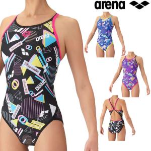 アリーナ ARENA 競泳水着 練習用水着 レディース トレーニングワンピース オープンバック タフスーツ タフスキンEP 競泳練習水着 2026年秋冬モデル AS6FWM40L