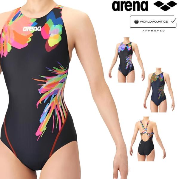 アリーナ ARENA 競泳水着 レディース WA承認モデル AQUA RACING ECO AQUA...