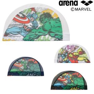 アリーナ ARENA 水泳 メッシュキャップ スイムキャップ 昇華プリント MARVEL マーベル 水泳小物 2024年春夏モデル DIM-4008