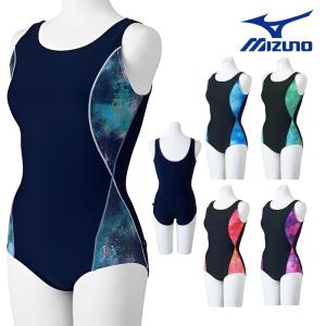 フィットネス水着 レディース ミズノ MIZUNO FWワンピース パッド付き 女性 2024年秋冬モデル N2JAB823