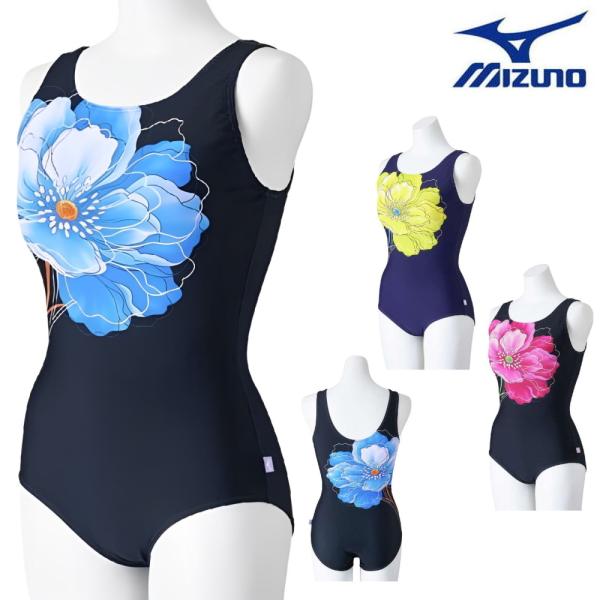 フィットネス水着 レディース ミズノ MIZUNO ワンピース Uバック パッド付き 女性 2024...