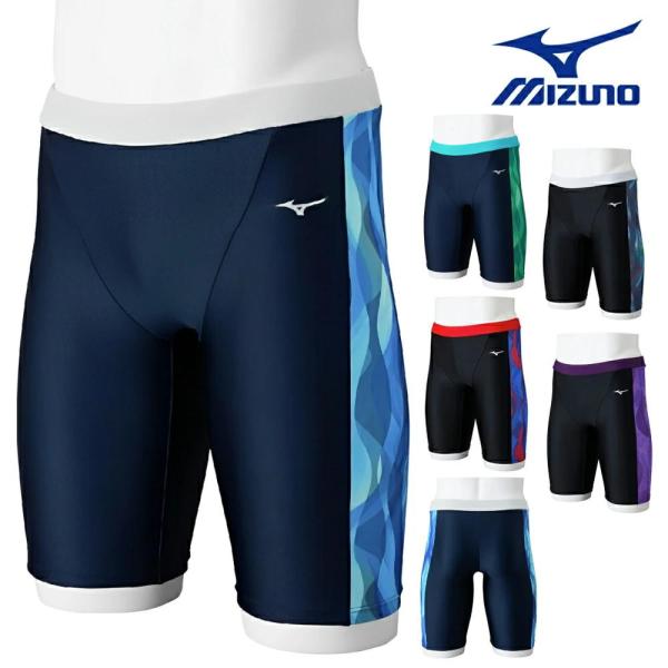 ミズノ MIZUNO フィットネス水着 メンズ StrokeONEハーフスパッツ 2025年春夏モデ...
