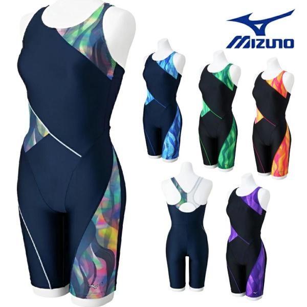 ミズノ MIZUNO フィットネス水着 レディース StrokeONEオールインワン パッド付き 2...