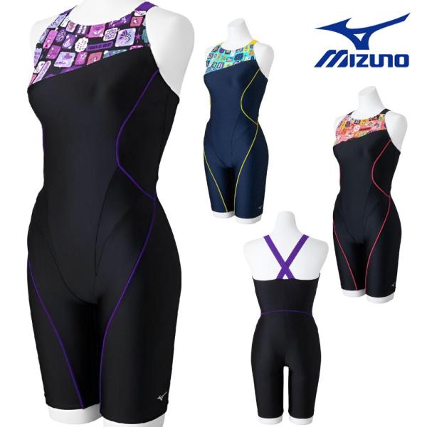ミズノ MIZUNO フィットネス水着 レディース STROKE ONEオールインワン パッド付き ...