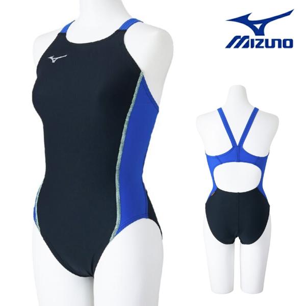 ミズノ MIZUNO 競泳水着 練習用水着 レディース エクサースーツ ミディアムカット EXER ...