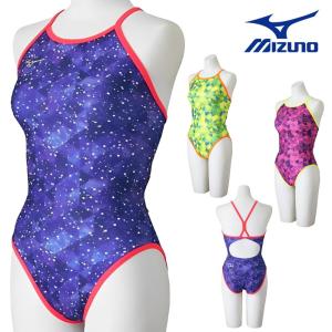 ミズノ MIZUNO 競泳水着 練習用水着 レディース エクサースーツ ミディアムカット EXER SUITS U-Fit 競泳練習水着 Ri collection 2026年春夏モデル N2MAD268