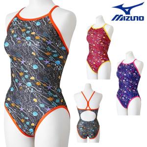 ミズノ MIZUNO 競泳水着 練習用水着 レディース エクサースーツ ミディアムカット EXER SUITS U-Fit 競泳練習水着 池江璃花子 2026年春夏モデル N2MAD767