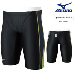 ミズノ MIZUNO 競泳水着 メンズ WA承認モデル ハーフスパッツ STREAM ACE ストリームフィットA N2MB1024 fina マーク あり｜hikarisp