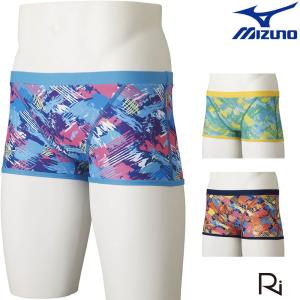 ミズノ MIZUNO 競泳水着 メンズ 練習用 ショートスパッツ EXER SUITS U-Fit 池江璃花子 競泳練習水着 2022年春夏モデル N2MB2066