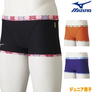 ミズノ MIZUNO 競泳水着 ジュニア男子 練習用 ショートスパッツ EXER SUITS U-Fit 競泳練習水着 2022年春夏モデル N2MB2485｜hikarisp