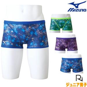 ミズノ MIZUNO 競泳水着 ジュニア男子 練習用 エクサースーツ ショートスパッツ U-Fit Ri Collection 池江璃花子 リバーシブル 競泳練習水着 2023年秋冬モデル｜hikarisp