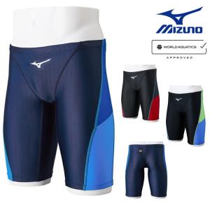 ミズノ MIZUNO 競泳水着 メンズ WA承認モデル STREAM ACE ハーフスパッツ ストリームフィットA N2MBB020｜hikarisp