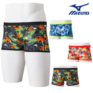 ミズノ MIZUNO 競泳水着 メンズ 練習用 エクサースーツ ショートスパッツ EXER SUITS U-Fit Ri Collection 池江璃花子 競泳練習水着 2024年春夏モデル N2MBB065｜SWIMSHOPヒカリスポーツ