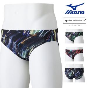 ミズノ MIZUNO 競泳水着 メンズ WA承認モデル STREAM ACE Vパンツ ストリームフィットA 2025年春夏モデル N2MBC045 fina マーク あり｜hikarisp