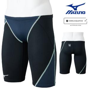 ミズノ MIZUNO 競泳水着 メンズ WA承認モデル GX・SONIC STREAM ハーフスパッツ N2MBC525 fina マーク あり
