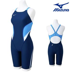 ミズノ MIZUNO 競泳水着 練習用水着 レディース エクサースーツ ハーフスーツ オールインワン EXER SUITS U-Fit 競泳練習水着 2024年秋冬モデル N2MGB764