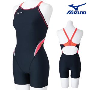ミズノ MIZUNO 競泳水着 練習用水着 レディース エクサースーツ ミディアムハーフスーツ EXER SUITS U-Fit 競泳練習水着 N2MGC264｜SWIMSHOPヒカリスポーツ