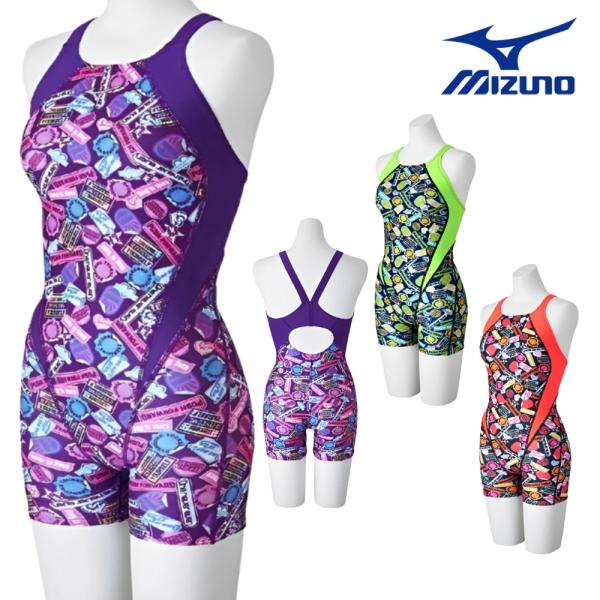 ミズノ MIZUNO 競泳水着 練習用水着 レディース エクサースーツ ミディアムハーフスーツ EX...
