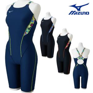 ミズノ MIZUNO 競泳水着 練習用水着 レディース エクサースーツ ハーフスーツ オールインワン EXER SUITS U-Fit 競泳練習水着 2026年春夏モデル N2MGD287｜SWIMSHOPヒカリスポーツ