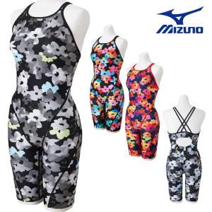 ミズノ MIZUNO 競泳水着 練習用水着 レディース エクサースーツ ハーフスーツ EXER SUITS U-Fit 競泳練習水着 AYA COLLECTION 寺川綾 2026年秋冬モデル N2MGD774｜SWIMSHOPヒカリスポーツ