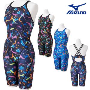 ミズノ MIZUNO 競泳水着 練習用水着 レディース エクサースーツ ハーフスーツ EXER SUITS U-Fit 競泳練習水着 AYA COLLECTION 寺川綾 2026年秋冬モデル N2MGD775｜SWIMSHOPヒカリスポーツ