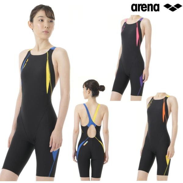 競泳水着 レディース アリーナ 練習用 ARENA ハーフスパッツ タフスーツ 着やストラップ ヒカ...