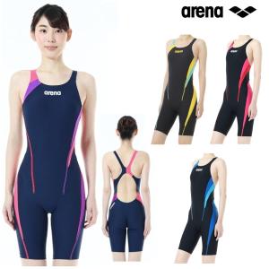 競泳水着 レディース アリーナ 練習用 ARENA ハーフスパッツ タフスーツ ヒカリオリジナル別注 競泳練習水着 ORI-0401WN｜hikarisp