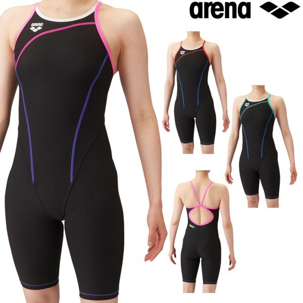 アリーナ ARENA 競泳水着 レディース 練習用 トレーニングハーフスパッツ オープン タフスキン...