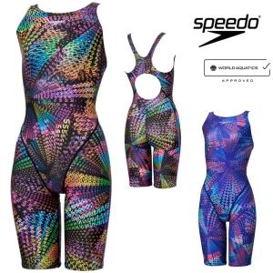 スピード SPEEDO 競泳水着 レディース WA承認モデル フレックスシグマニューセミオープンバックニースキン3 オールインワン FLEX Σν 2026年春夏 SCW12608F｜SWIMSHOPヒカリスポーツ