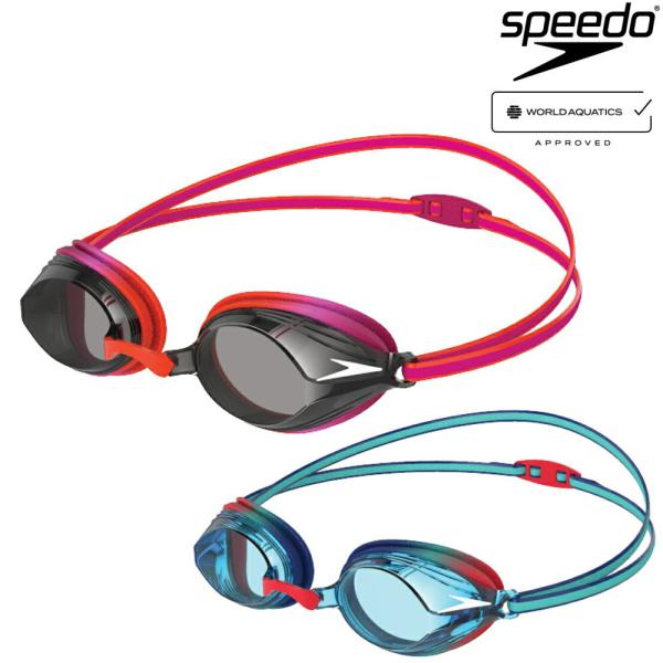 スイムゴーグル 水泳 スピード SPEEDO ヴェンジェンスジュニア クリアレンズ クッション付き ...