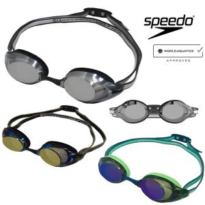 スピード SPEEDO 水泳 レーシングゴーグル ヴァンクイッシャー3.0 ミラーレンズr クッション付き ANTI-FOG くもり止め WA承認モデル 競泳 SE02551 fina承認