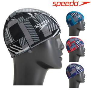 スピード SPEEDO 水泳 ノスタルジックストライプメッシュキャップ スイムキャップ 水泳小物 2...