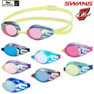 スイミング 競泳 レーシング 競泳  ジュニア J ジェイ 子供用 FINA承認 WA承認 ミラーゴーグル ノンクッション SWANS スワンズ SR-11JM｜hikarisp
