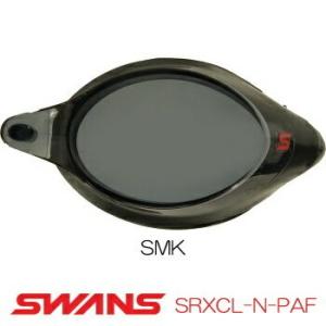 片目用部品  水泳 SWANS スワンズ 競泳用クッション付き度付ゴーグルＳＲＸ スモークタイプ SRXCL-NPAF-SMK